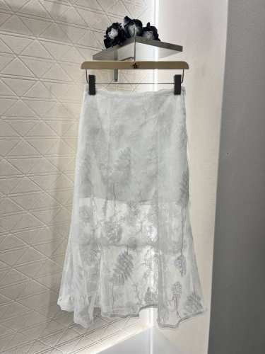 Ermanno Scervin*新品 重工水溶蕾丝三层半裙