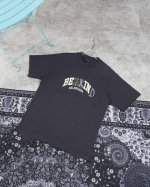 款M75 巴黎短袖 巴黎世家Balenciaga 字母Logo涂鸦.牙刷刺绣短袖T恤 .砖柜同步。第一时间正品开发研制。欢迎对比！ 面料采用巴黎Zp定织定染全棉