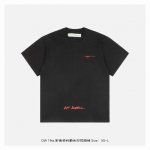 Off White Co Virgil 19Ss 彩色染料箭头印花短袖 所有面料以及螺纹均为订织定染，所有面料颜色均经过色卡比对定染面料，无任何色差，采用24