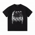 款号6708 重磅面料300克双纱Balenciaga巴黎世家流体字母经典款印花短袖 从面料到辅料全部跟足Zp 进口松井公司浆料印花绝不开裂 三标齐全 原版包装