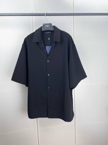 LV路易老花暗纹短袖衬衫 S M L Xl