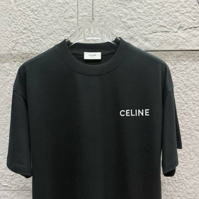 celi* 塞琳 2025春夏款 简约字母刺绣个性Logo 定制双纱平纹纯棉面料 短袖T恤 男女同款 尺码 S 90-130斤 M 120-150斤 L 140