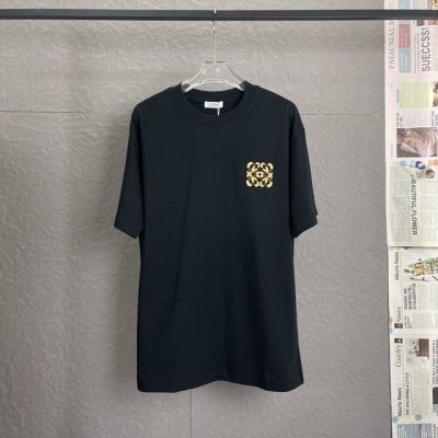 A59 loewe罗意威 面料升级 300高克重 高端毛巾刺绣工艺 独家专供新款原单 男女同款 休闲宽松版型短袖 高端定制 高版本 时尚百搭爆款 进口面料 手感