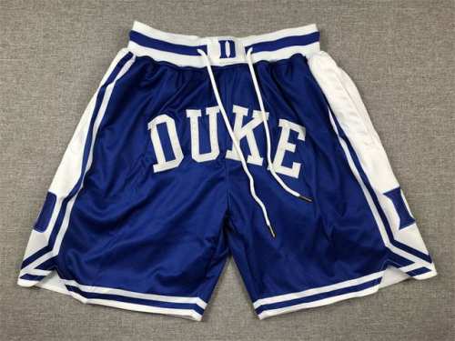 款号K113 顶级刺绣版本 杜克刺绣口袋裤篮球短裤 Just Don Nba 球队球裤系列单品 -定制优质网眼布面料，Dri-Fit 技术导湿速干， 防静电处理