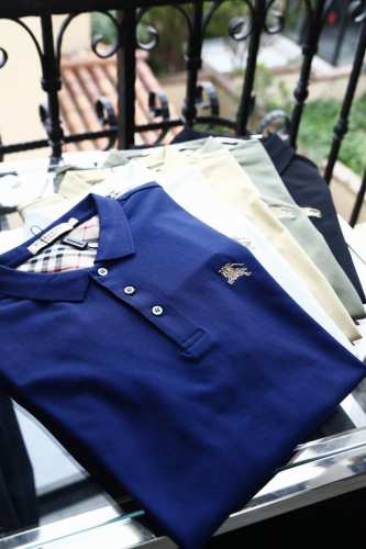Bbr巴宝莉 重磅推荐！春夏新品 专柜在售 时尚高端男装polo-胸前Logo个性时尚 进口顶极高密度丝光珠地，极为亲肤舒适 摸上去非常的细腻，质感很好，凉爽透