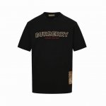 Burberry 巴宝莉 25Ss 毛巾绣字母Logo短袖 客供采用250G洗水纯棉平纹布面料，高水平印花加贴布工艺 ，时尚优雅，饰牌贴花巧妙融合精纺 Burb
