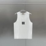 款号B90 三色齐发 fear Of God Fog 经典1977植绒立体印花情侣无袖短袖背心-原单版本 color 黑色 白色 碳灰 size S M L X