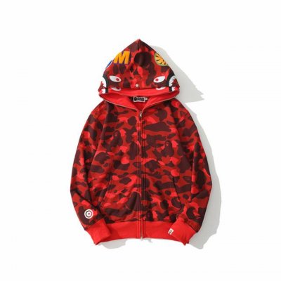 上新 高版本 Bape 鲨鱼头双帽迷彩卫衣 形象让你成为最靓仔 官网发售款｜超级推荐｜超人气单品 亮点满满 秋冬宽松连帽卫衣 不起球不变形 原装包装 正品细节此