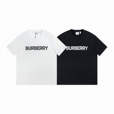 Burberry 巴宝莉发泡徽标字母Logo短袖T恤 22夏季最新配色的王牌Bbr，经典中的圣经 三色短袖同步来袭~~可男可女的经典款 260克纯棉面料 尺码.