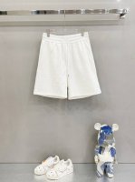 louisvuitton 路易威登 定制烧花面料短裤 满身品牌字母Logo切割烧花工艺标识 官方同步 高版本 高品质 时尚个性 百搭潮流 纯原品质 原版面料 吊