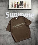 Essentials经典限定系列专柜款 厚板硅胶印花 复古情侣 印花短袖T落肩袖 重磅280G精梳棉材质 透气舒适 版型宽松 进口外贸级专柜印花，随意搓洗不褪色