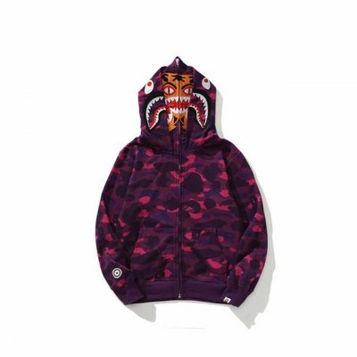 上新 高版本 Bape 鲨鱼头老虎头双帽迷彩卫衣 形象让你成为最靓仔 官网发售款｜超级推荐｜超人气单品 亮点满满 秋冬宽松连帽卫衣 不起球不变形 原装包装 正品
