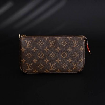 louis Vuitton pochette Accessoires Lv Monogram老花满印帆布拉链开合链条手袋M82766 #原单芯片版本 官网在售价