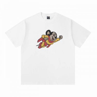 Vt2506 复古美式短袖T 颜色：白色 码数:S-Xl 复古 Mighty Mouse“卡通”T 恤 大力鼠是超级英雄。他于 1942 年首次亮相，最初名为超