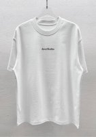 acne Studios圆领短袖T恤 立体硅胶 面料定制定染 300克100%纯棉短袖 手感非常舒服 超级百搭好看的一款短袖 品质绝对保证 黑白色 男女同款 码