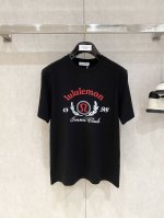 Lululemon 时尚潮牌、2025最新款短袖T恤，帅气时尚，胸前顶级印花图案字母Logo，简约百搭款。面料棉 不仅挺括，保持潮流的廓形，又穿着舒适，纱织更细