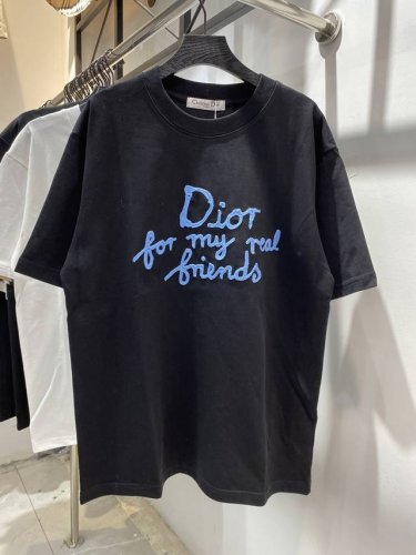 款号：Zmr36# 迪奥Dior 万针精密毛巾绣字母Logo短袖T恤 正儿八经270克纯棉双砂面料 所有面料均已提前做过缩水 品质第一 所见即所得 不会洗一次版