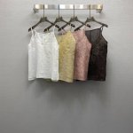 di*25Ss 性感V领定位绣花吊带上衣 ，高级面料，颜色:图片4色，面料：亚麻棉面料 Smlxl