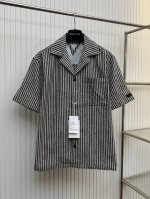 bv 25Ss千鸟格短袖衬衫 Size：46 48 50