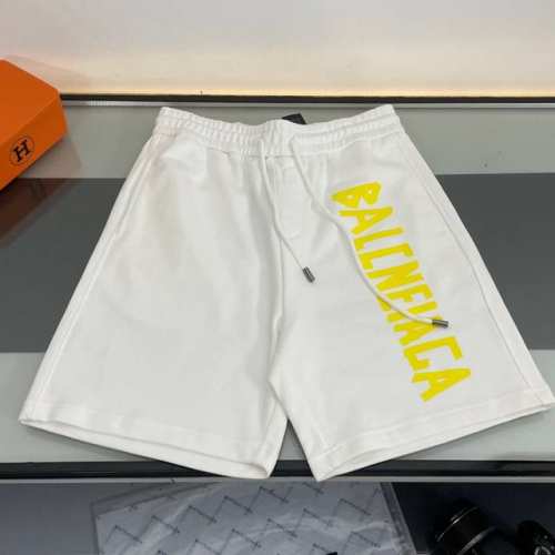 上新 纯原臻品 顶级原版复刻 巴黎世家 Balenciaga 2025夏季新款亮色夜光字母Logo短裤休闲五分裤 原版面料高版本高品质 网红明星同款 松紧腰围设