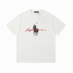 拉夫劳伦Ralph Lauren经典印花圆领基础短袖 270克 双纱面料 定织定染螺纹 原版贴纸 扫码可进官网 大版型宽松有型 最大可穿210斤 颜色 黑色白色