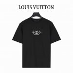Louis Vuitton 路易威登 25ss 四叶草及后背logo印花短袖T恤 面料采用260克重纯棉，定制32支2*2螺纹，成衣两遍水洗处， 面料舒适亲肤无