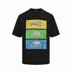 balenciaga 巴黎世家 24Ss 方块3标印花短袖 标准数码直喷印花技术，纯棉柔软面料，对色定染面料，超精细平网印花工艺，潮流感十足，定染纯棉面料，Os