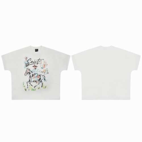 saint Vintage 美潮特殊版型连体袖爆款短袖T恤 p价： 码数：M L Xl 款号：2156 颜色：白色