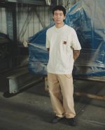 p110 原厂品质量 Carhartt Wip卡哈特标签口袋皮标Logo短袖 carhartt Wip Fw25/S Eldon Pocket T-Shirt宽