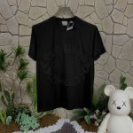panda版本 供货 #代购级 巴宝莉 Burberry博柏利 纯色Logo图案刺绣圆领短袖 T恤 黑色 秒杀市面上一切版本 只能说根本就不是一个级别的存在 不