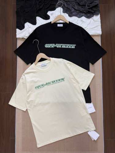 off-White 创意美金箭头Logo 高街宽松圆领短袖T恤 颜色：黑色、米色 尺码：S-Xl 面料：260克定制双纱高密度纯棉面料 工艺: 整件衣服采用精密