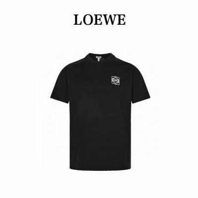 Loewe 罗意威 经典刺绣Logo短袖 原版操作 定织定染60支220G精梳棉面料 进口机绣立体绣工艺 独立定制辅料配件 Size：S-Xl