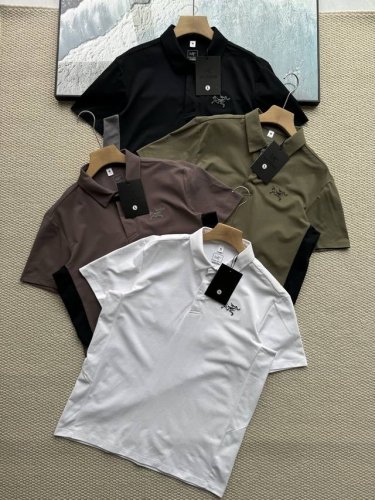 Arc'teryx 始祖鸟 2025年夏季新款珠地棉拼接刺绣鸟Logo 宽松短袖T恤 面料工艺： 1.聚纤面料，恰到好处的克重，上身有型不显轻飘，也不厚重不压身