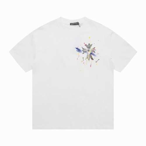上新 顶级最高版本 Chrome Hearts 克罗心涂鸦印花短袖T恤 Chrome Hearts是一个“奢侈配饰、皮具和家具的卓越品牌，由Richardsta
