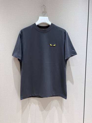 Fd 经典眼睛刺绣圆领T