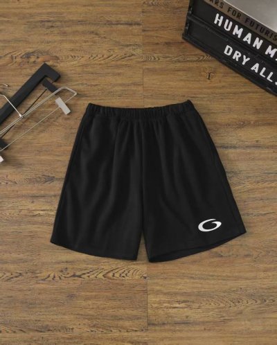 balenciaga巴黎世家 Ss25 Basketball系列 纯色斜口袋纯棉运动短裤 常规版型 男女同款 黑色 详细尺寸看图9