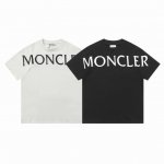 Moncler 蒙口25Ss 大字母标语印花Logo徽章情侣圆领短袖T恤-代购品质 独家定制270克32支双纱滑爽棉 质感非常柔软舒服 100%区别市场的顶级面
