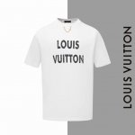 款号#Z18 lv破旧字母项链圆领短袖 louisvuitton官网一致款式 面料 32支双纱280克纯棉面料 同缸同色织染螺纹 颜色一致 工艺 白墨直喷字母印