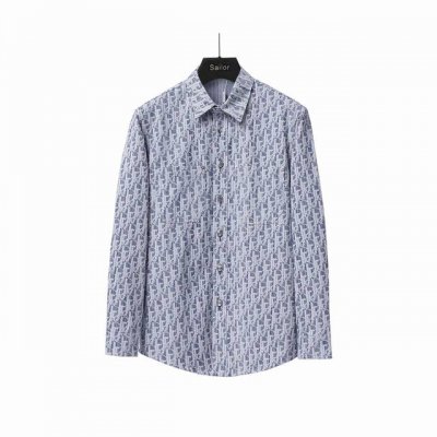 实拍细节图+细节图 Dior 迪奥 Dr字母色织满幅Logo提花长袖牛仔衬衫 面料采用高定定织牛仔面料 根据原版起版 自家品牌工厂p流水线36道工序独立完成 做