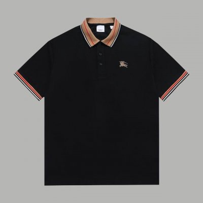 顶级版本 区别通货 款式：巴宝莉Bur战马刺绣立领polo 颜色：图片色 尺码：S-Xxl 面料：高克重提花精梳棉 辅料：全套定制辅料 无性别区分 男女同款
