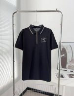 606# Arc'teryx 始祖鸟字母Logo 精美商务拉链polo衫短袖 原版面料 官方同款 定制 同缸染面料 手感非常舒服 春夏最新砖柜同步 时尚又个性