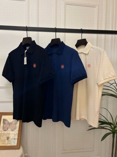 新品Hermes爱马仕- Ss春夏新品，男士高端商务休闲马球短袖Polo衫，贸易公司渠道货，纯血统品质，品相完美如斯！极具奢华设计的一枚白金级单品，极符合H家美