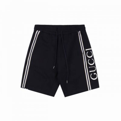 gucci 古驰 25Ss 侧边织带拼色Logo刺绣短裤 面料采用400G棉质太空棉面料 订染颜色后整蚀毛处理 对照原版做丝滑超柔处理 布面肌理股线清晰明显 侧
