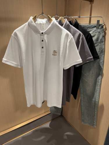 bc-Brunello Cucineli 2025春夏新款男士短袖Polo衫，众多明星都爱穿的时尚百搭单品！胸前Logo刺绣超级好看,喜欢经典简约的朋友,一定不