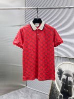 古奇 Gucci 2025Ss夏季新款 翻领短袖T恤 polo衫，高端版本！专柜定制面料 透气舒适度高，细节无可挑剔，品牌元素设计理念，体现高品质。手感细腻柔软
