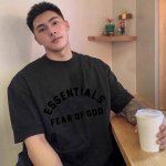 Essentials Fear Of God Fog复线第十季硅胶植绒字母印花重磅高街短袖 情侣款 顶级复刻，不惧Battle，暗黑胶囊来袭，实力口碑硬货，真的