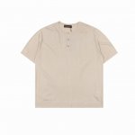 loro Piana L P30Ss 亨利领短袖T恤 本款式使用德国进口斯托尔7.2针型机器采用浮线提花，所采用纱线跟原版纱线真丝含量一致100%桑蚕丝，手工打
