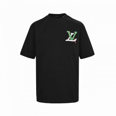 louis Vuitton 路易威登 25Ss 漫画印花短袖 爆款现货春夏短袖 简约基础衣橱神器 休闲百搭必备款 做工走线质感一流 常规欧货版型 男女同款 颜色