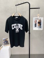 p170。Celine赛琳独家专供新款原单男士休闲短袖 高端定制 高版本 时尚百搭爆款进口面料 手感超柔软细腻 穿着亲肤舒适 高端精品 代工厂精细做工 上身非常