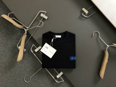 dir*微宽版型M-Xxxl 25春夏顶级字母烧花经典短袖，精致工艺专柜面料，顶级元素融合打造，经典短袖3标齐全，潮男时尚，无论是上身舒适度还是都是无可比拟的存